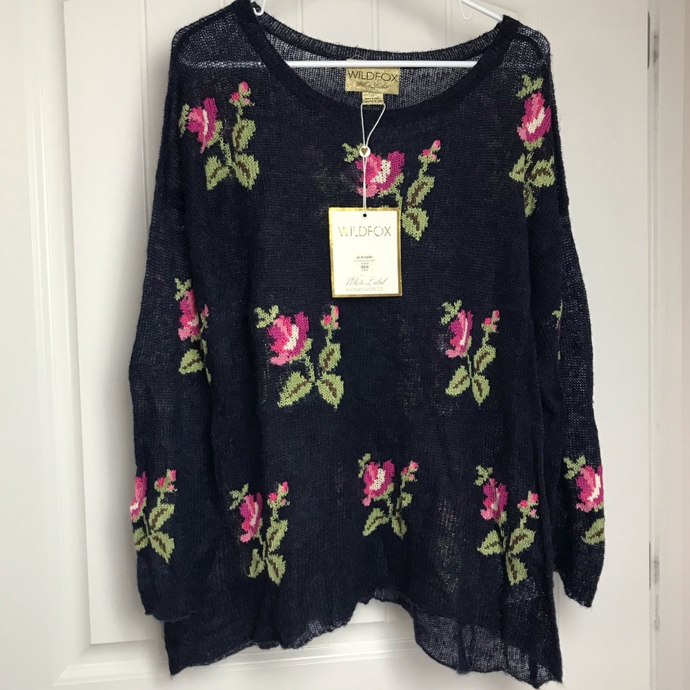 Wildfox floral sweater